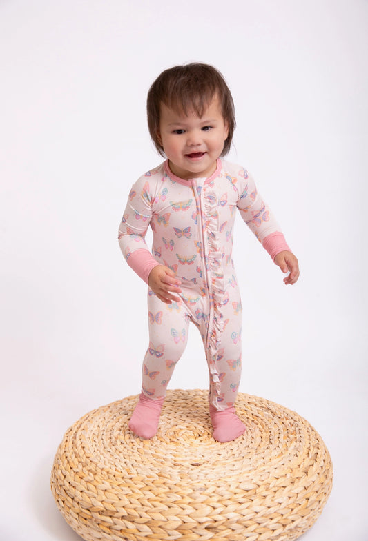 Butterfly Bliss - Convertible Zip Pjs