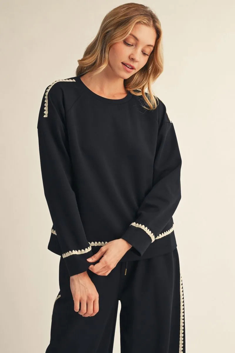 Midnight Magnolia Top