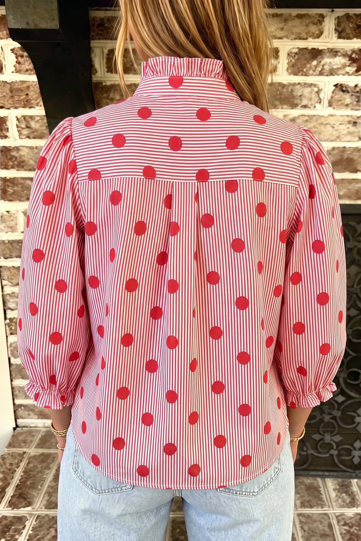Sweetheart Stripe Blouse