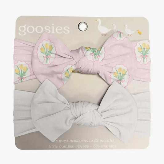 Headband Bow Set- Fancy Tulips