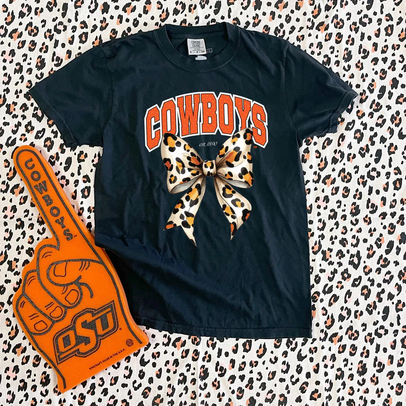 Cowboys Leopard Bow