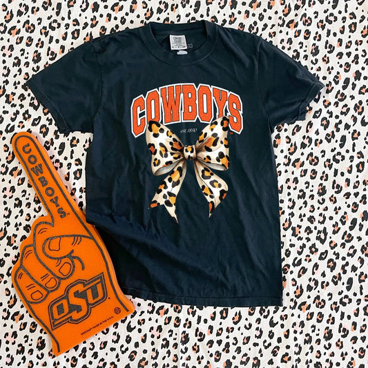 Cowboys Leopard Bow