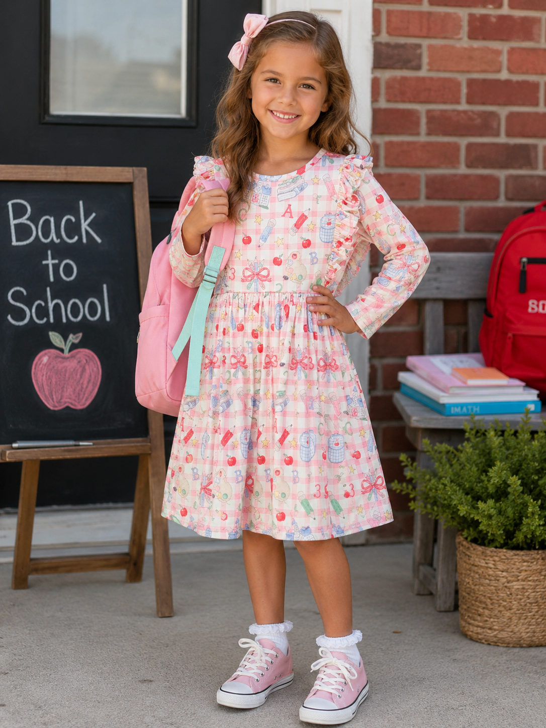 School Days 3/4 Ruffle Twirl Dress
