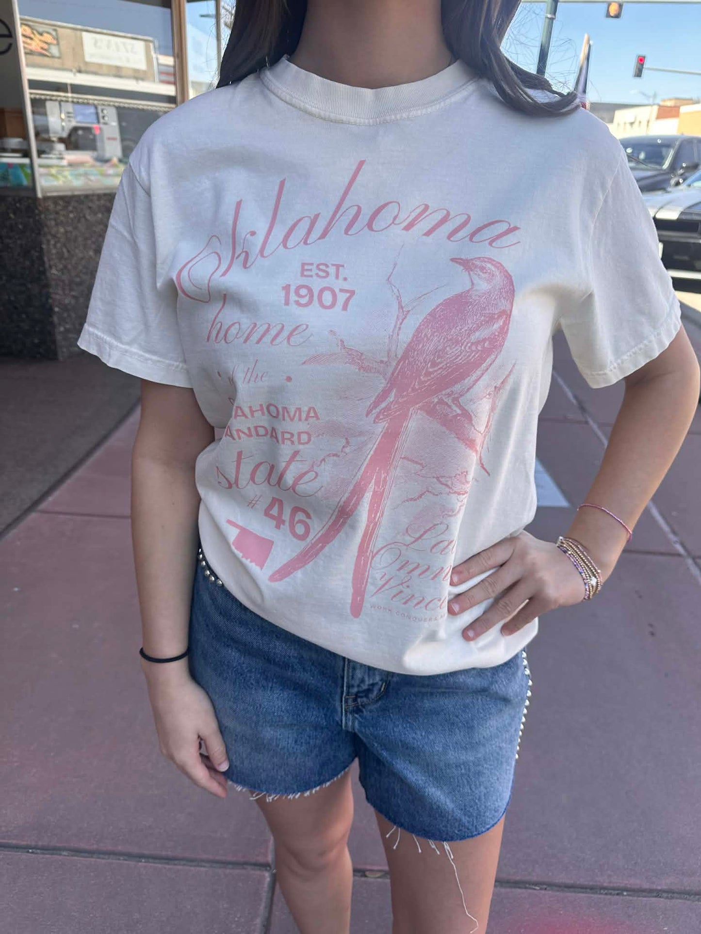 OKLAHOMA 2026: Delicate Pink Scissortail Script