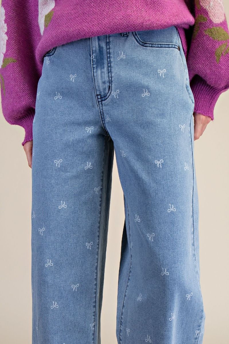 Bow Belle Denim Pants