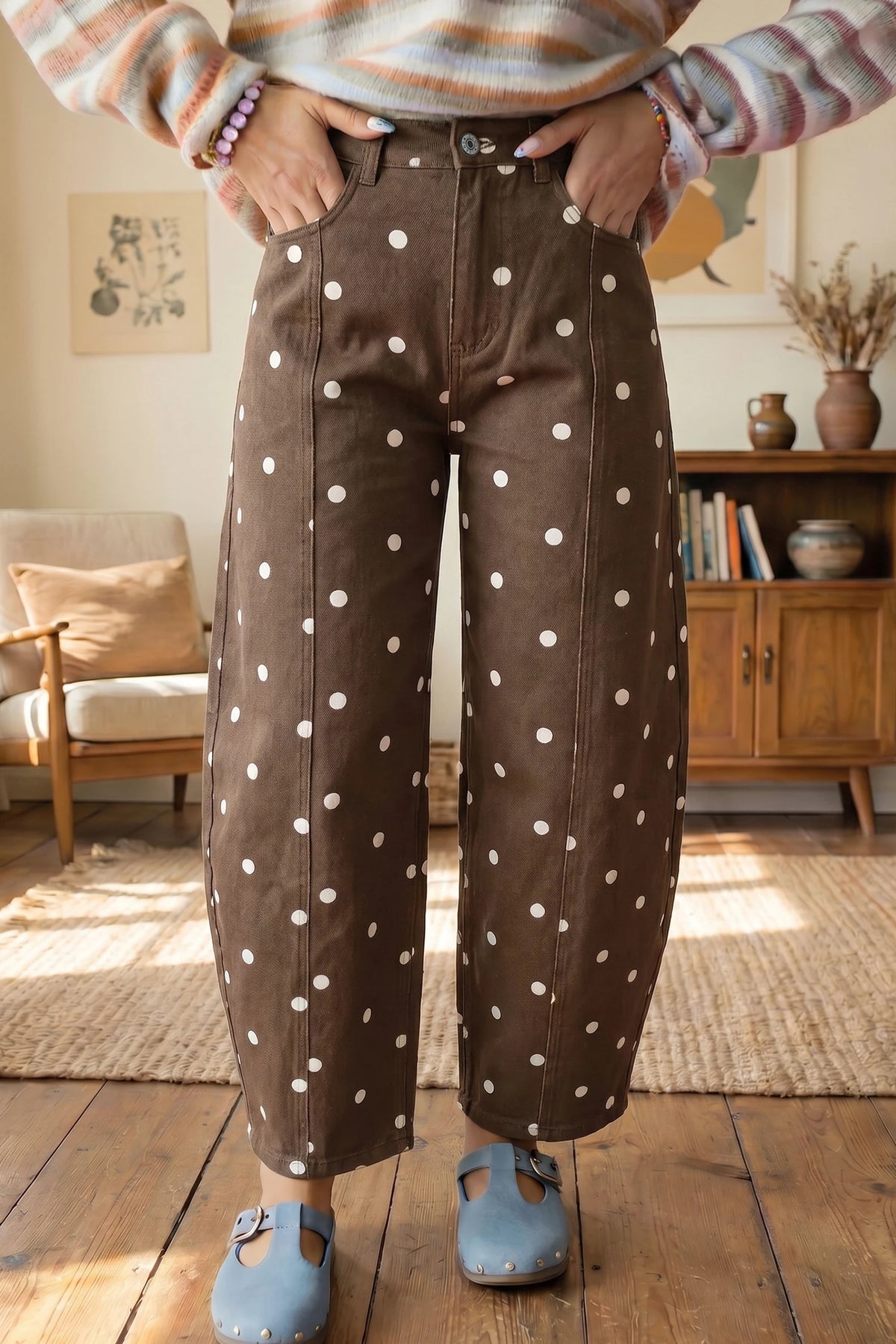 Brown Sugar Dots Pants