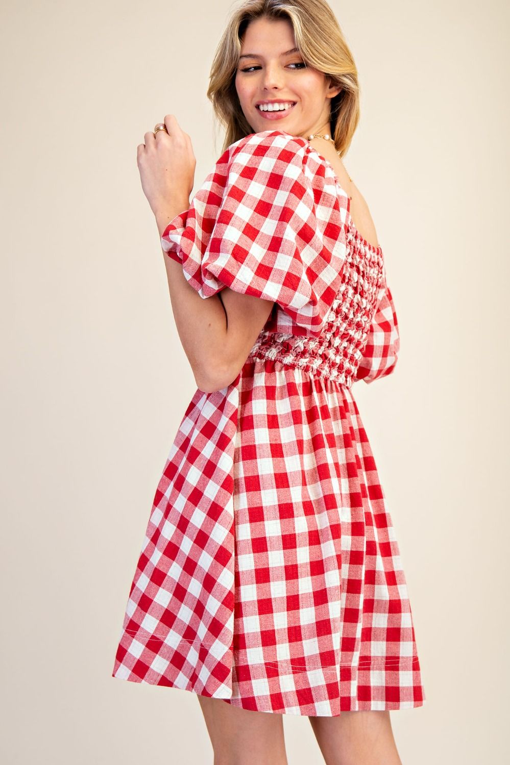 Sweetheart Gingham Dress