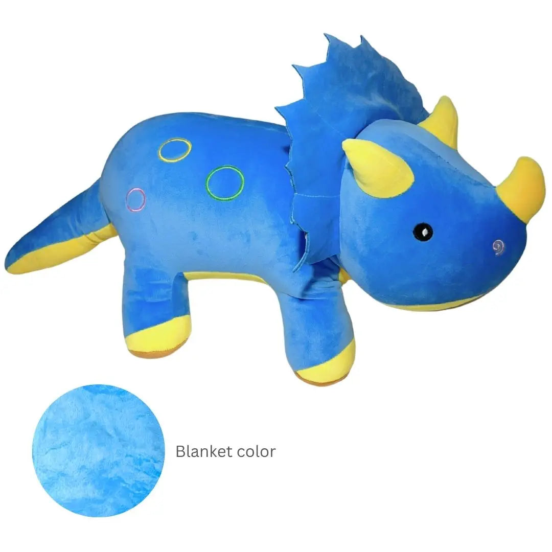 Trey the Triceratops Huggie Pal