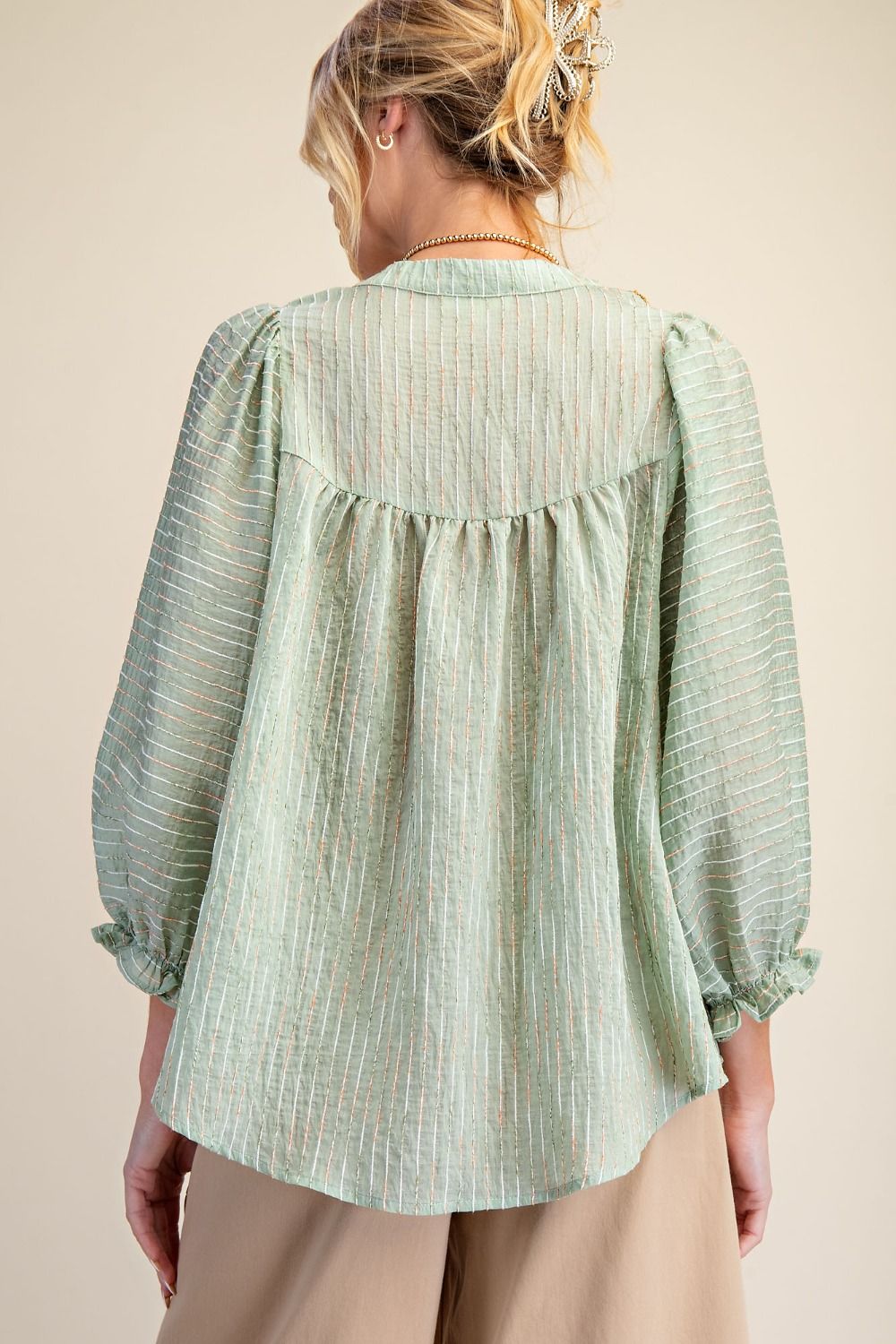 Sage Meadow Embroidered Blouse