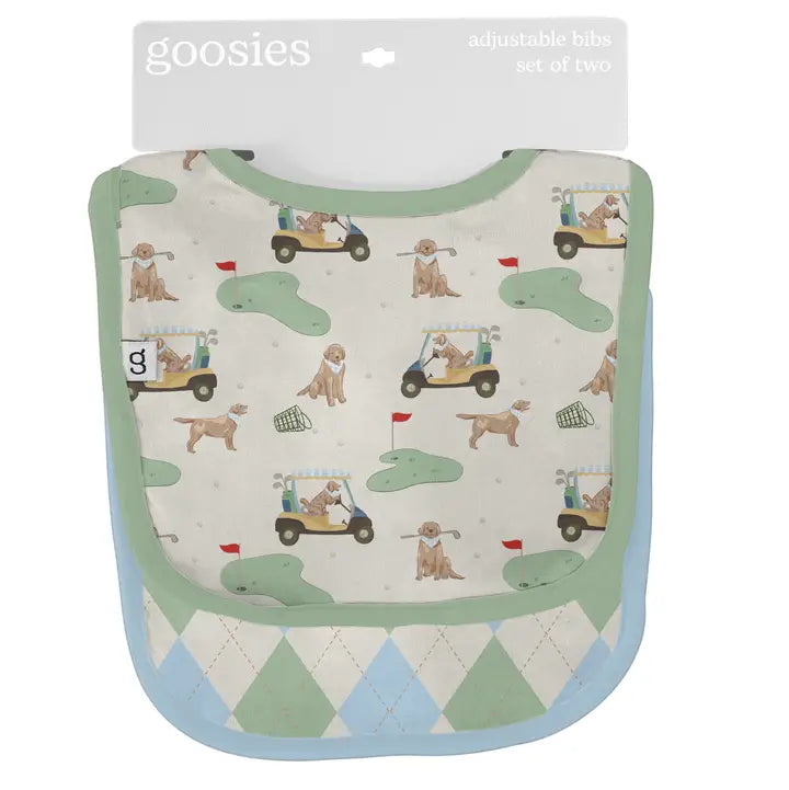 Bib Set- Barks & Birdies (Golf Dogs)