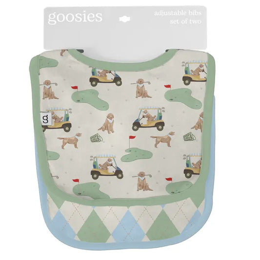 Bib Set- Barks & Birdies (Golf Dogs)