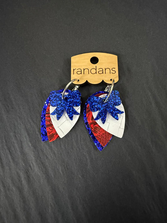 Red, White & Dazzle Earrings