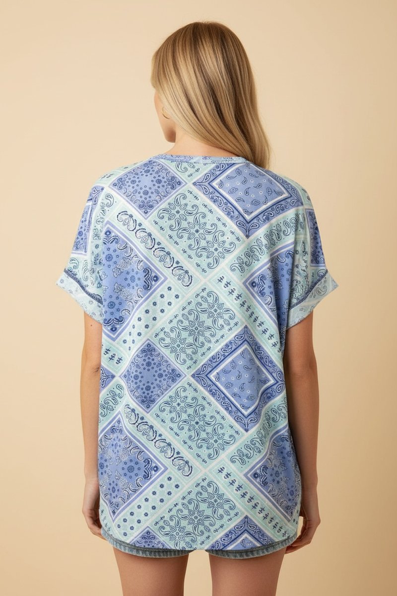 Blue Skies Bandana Top