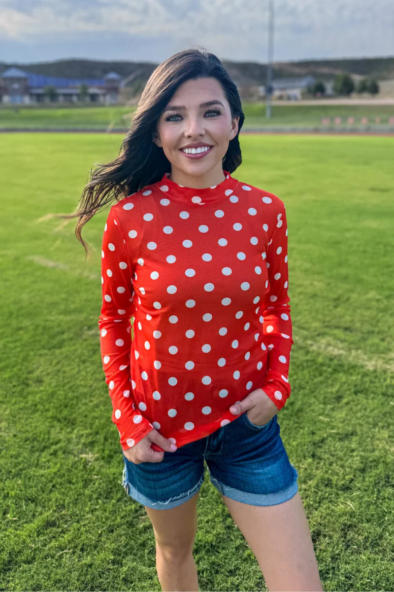Kickoff season Orange Mesh Top