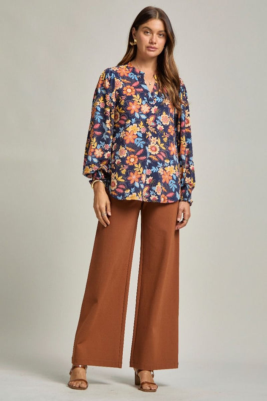 Midnight Bouquet Top