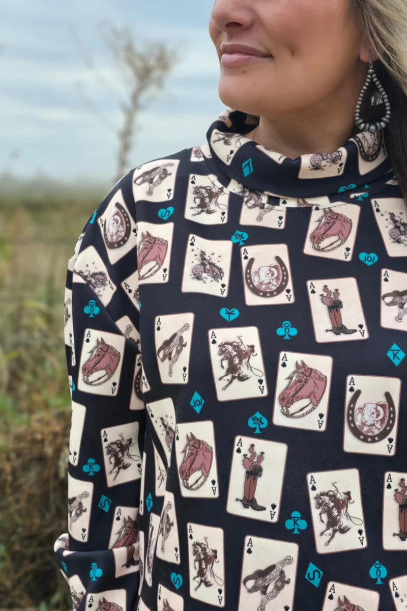 Luck Of The Brand Mock Neck