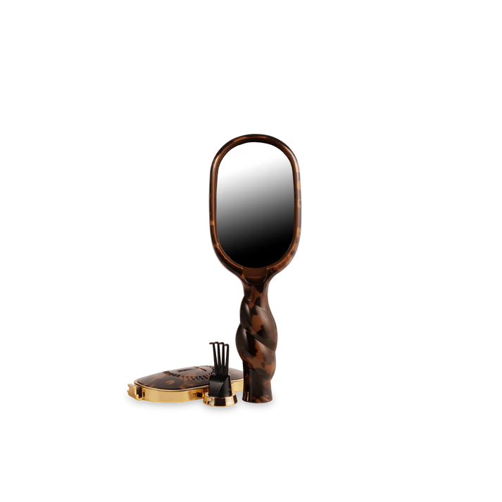 Mini Boar Bristle Hair Brush - Tortoise