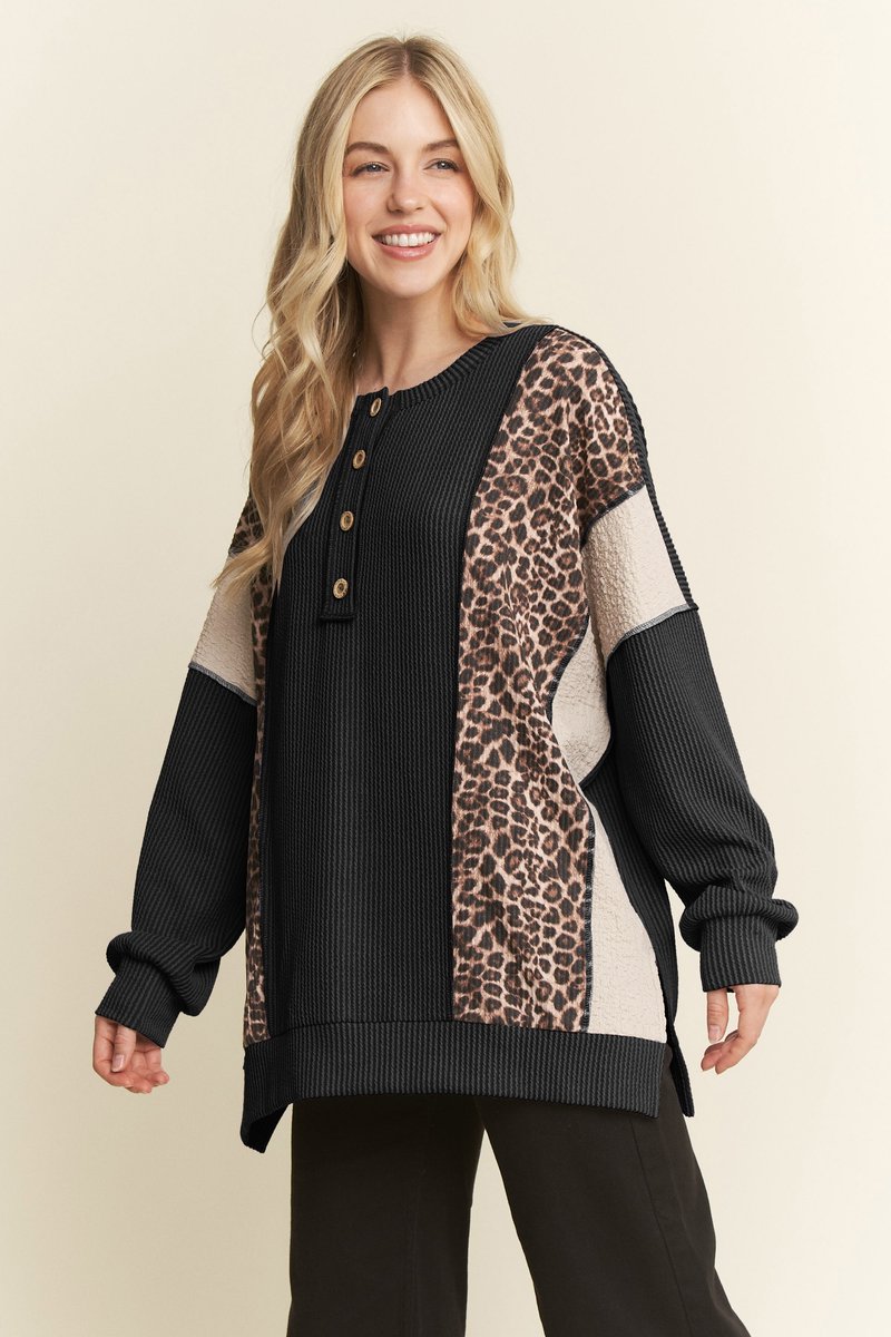 Midnight Wild Rib Top