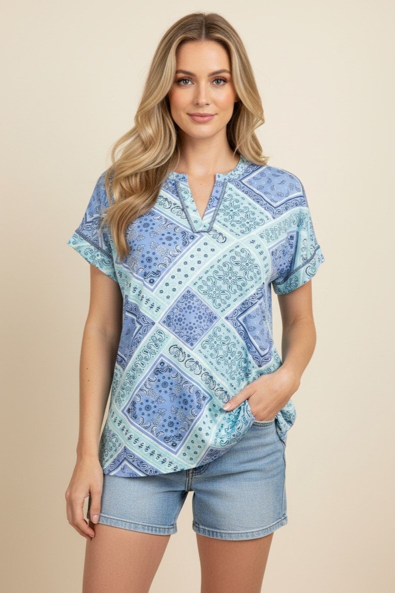 Blue Skies Bandana Top