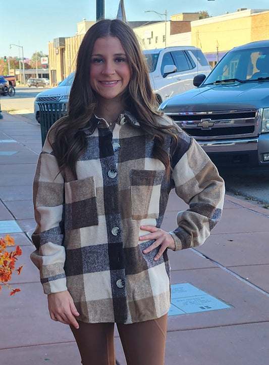 Cocoa Comfort Shacket