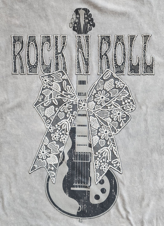 Puff Lace Bow Rock N Roll Tee