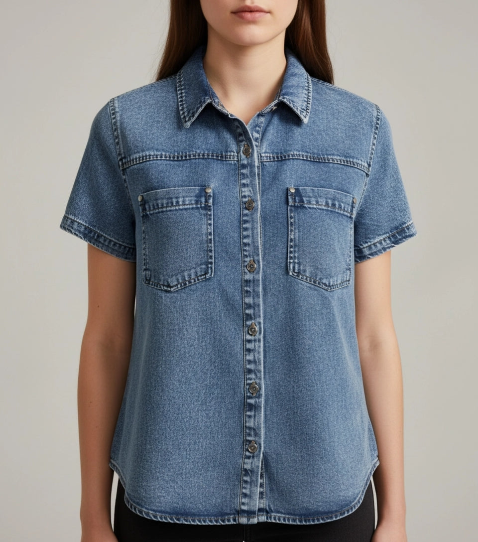 Easy Does It Denim Top