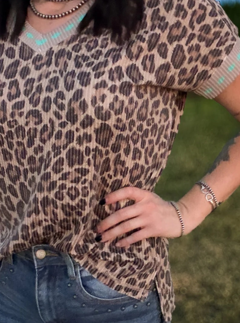 Wild West Leopard Top