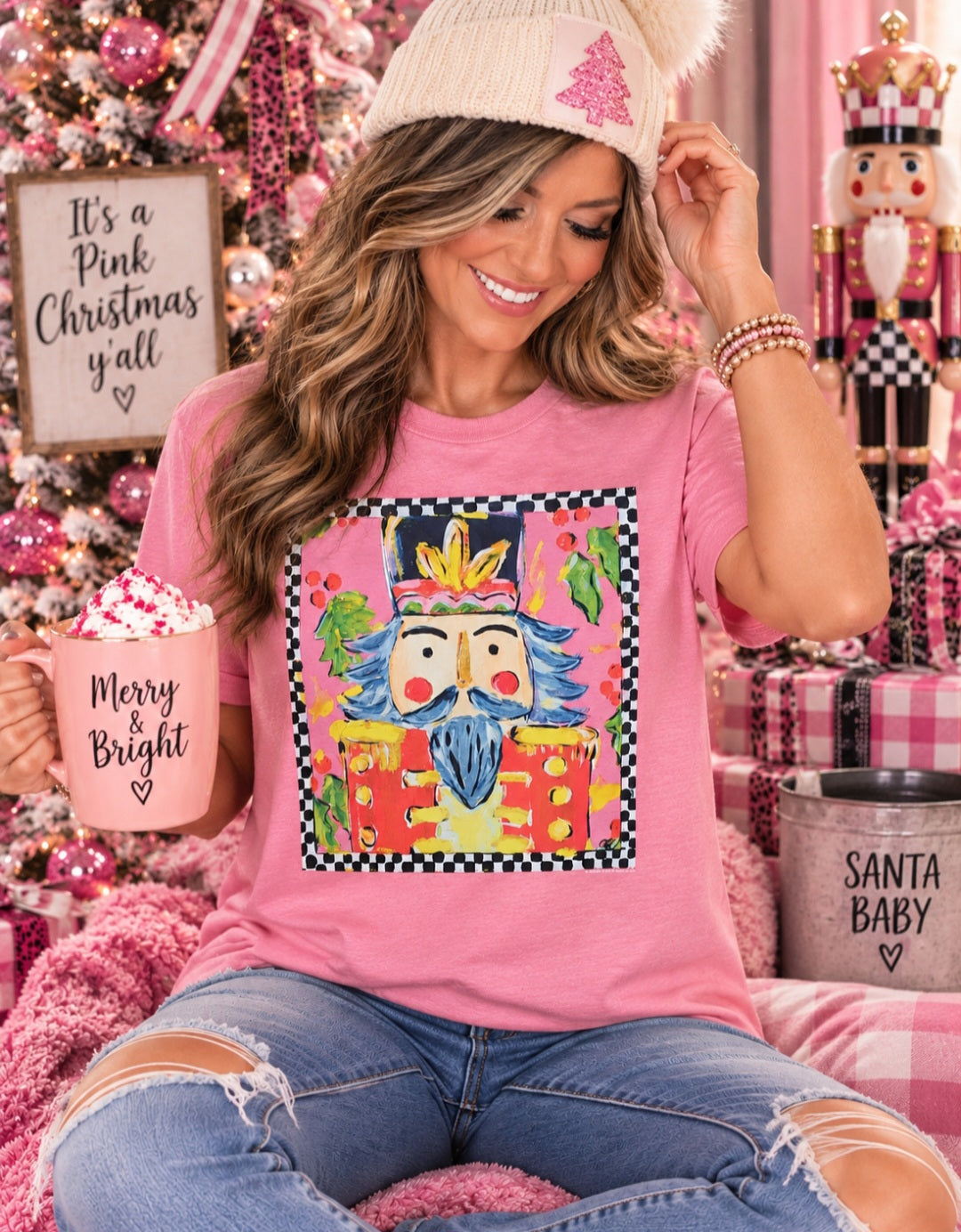 Callie's Checkered Nutcracker Tee