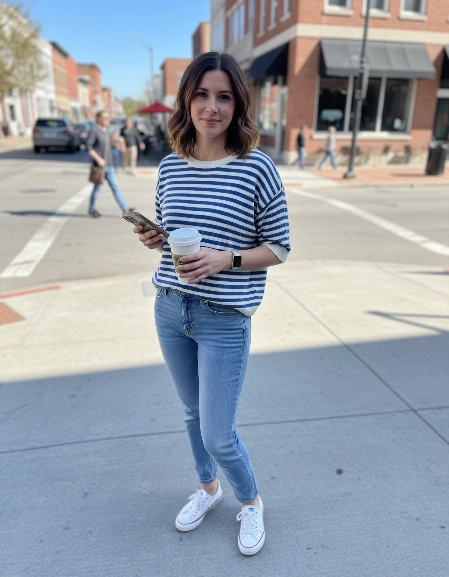 Cream and Swagger Knit Sweater