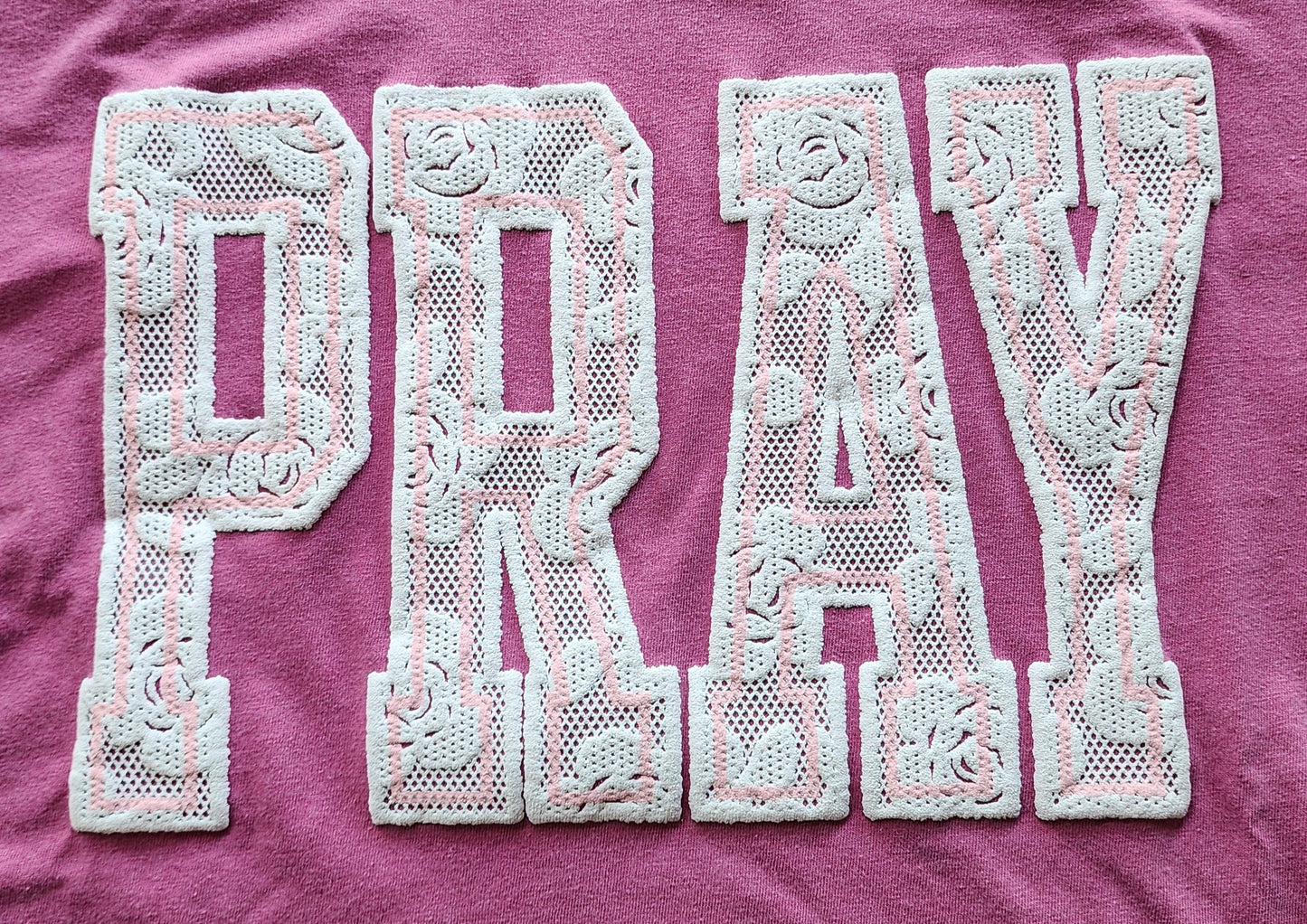 Pray Lace Puff Tee