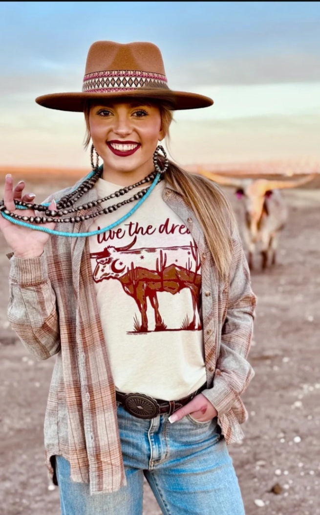 Lauren's Live The Dream Longhorn Tee