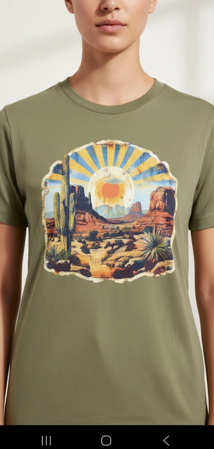 Desert Sunset Graphic Tee