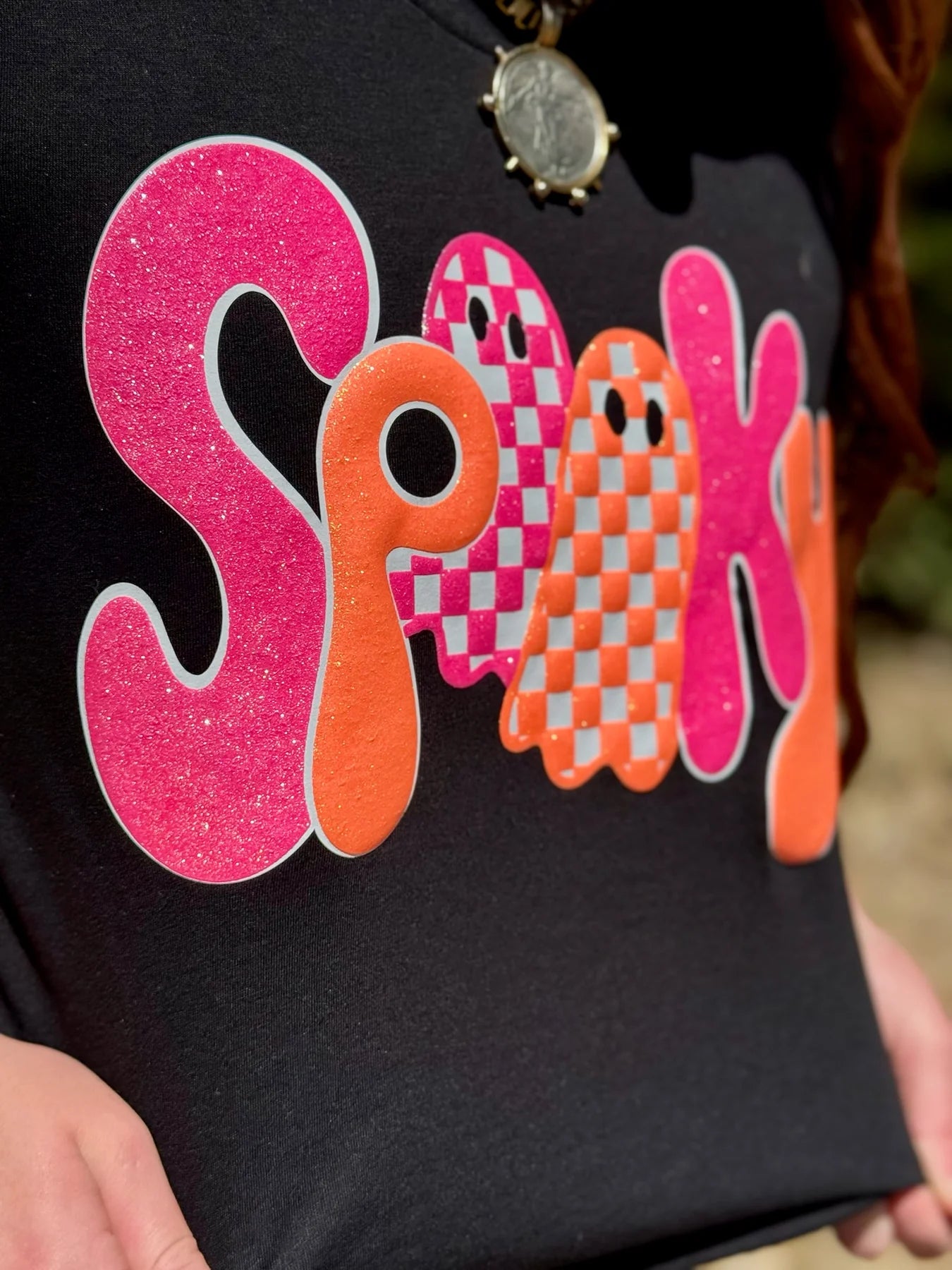 SPOOKY - Glitter Puff Tee