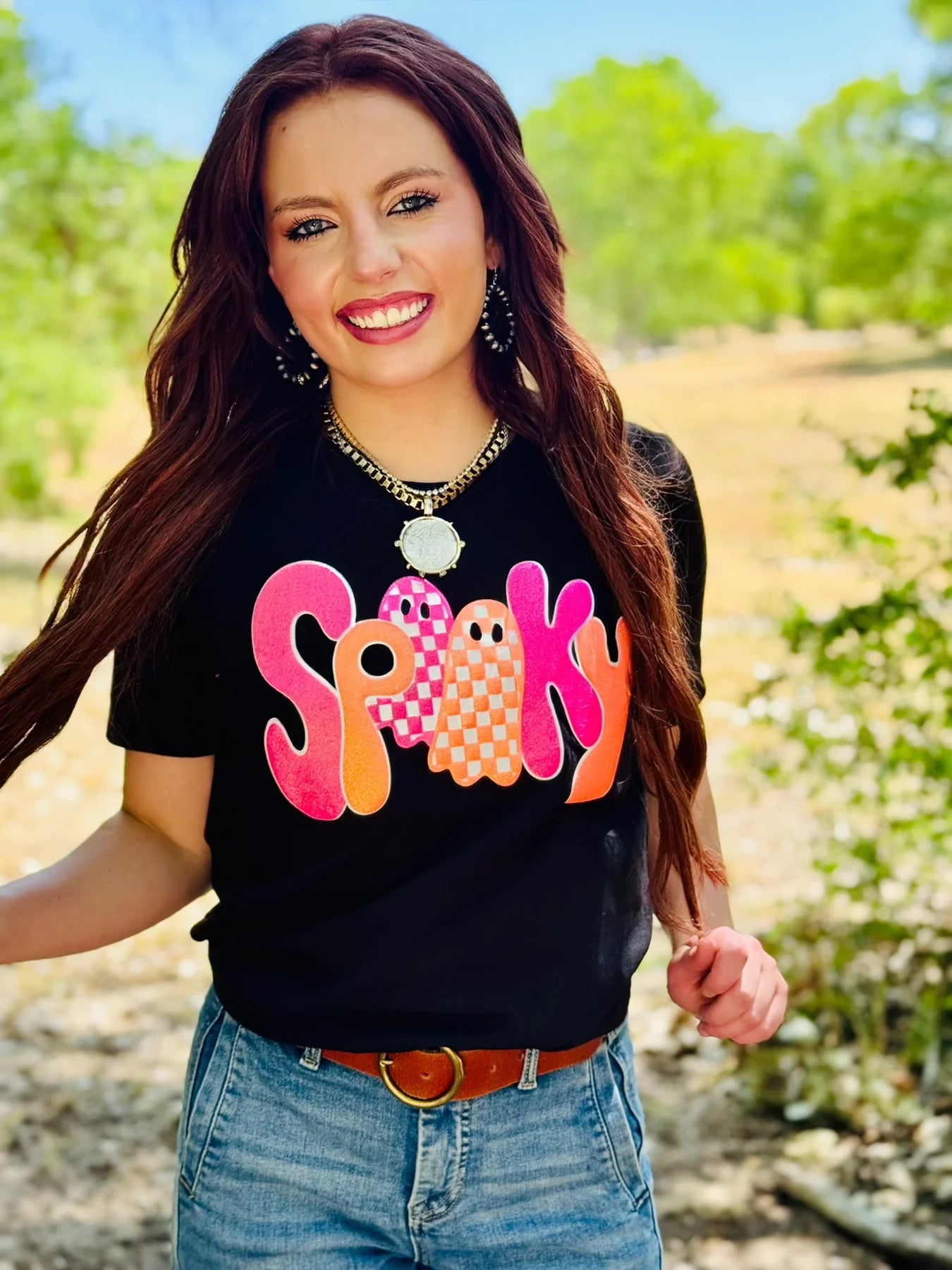 SPOOKY - Glitter Puff Tee